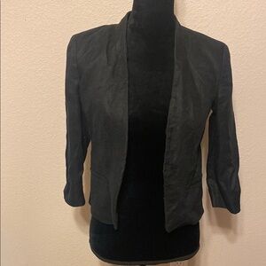LOFT Black Tailored Open Blazer